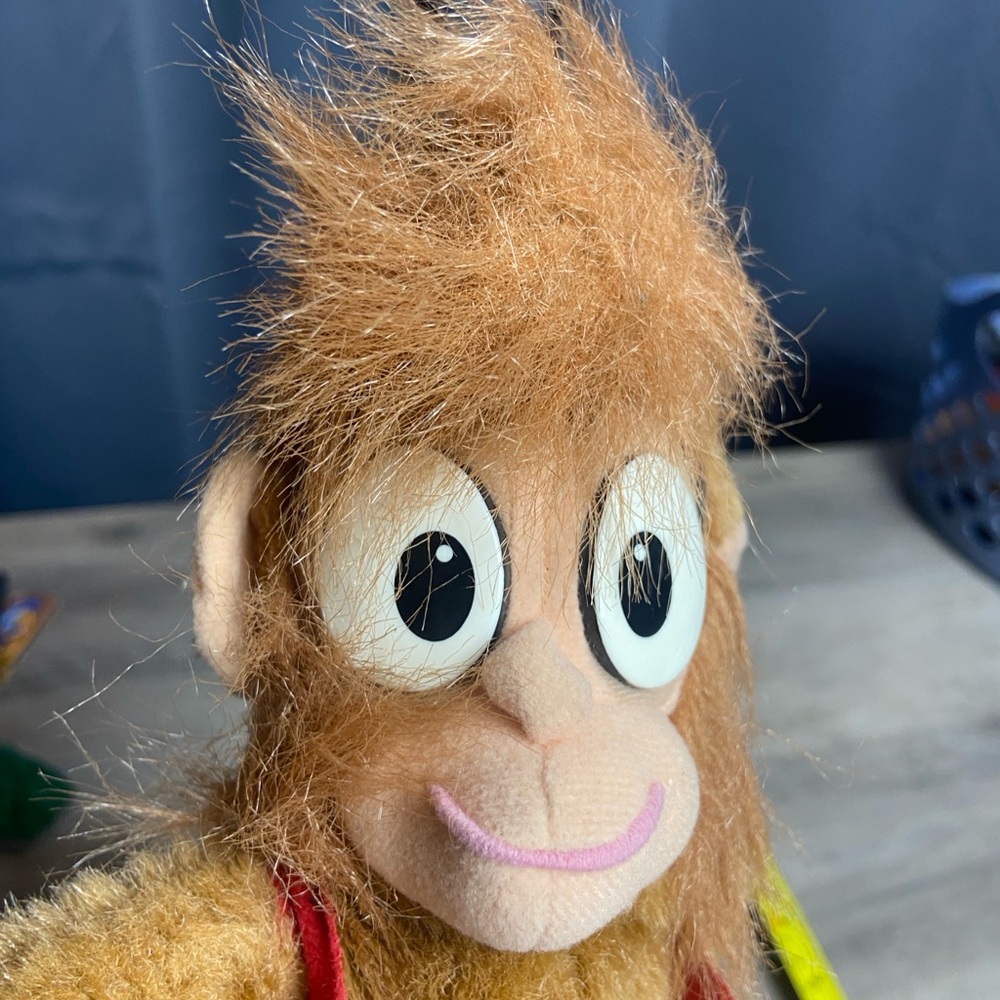 Vintage 1990s Mattel Disney Aladdin Abu Monkey 10"‎ Plush Stuffed Animal Toy - Picture 12 of 12